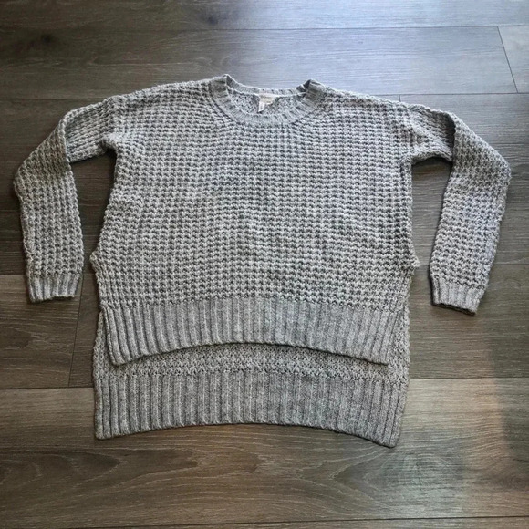 BCBGENERATION Heather Grey Knit Chunky Sweater Womens Size XS - Picture 2 of 9
